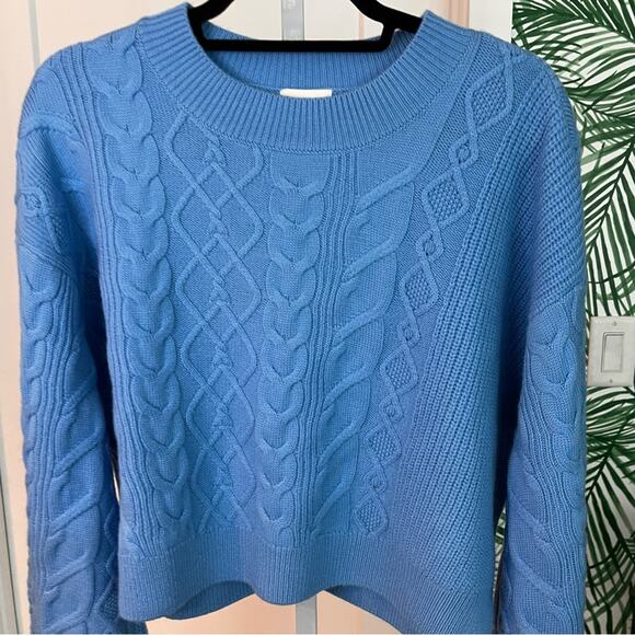 CAMI NYC Davney Merino Wool Cable Sweater NWT XL - Picture 4 of 12